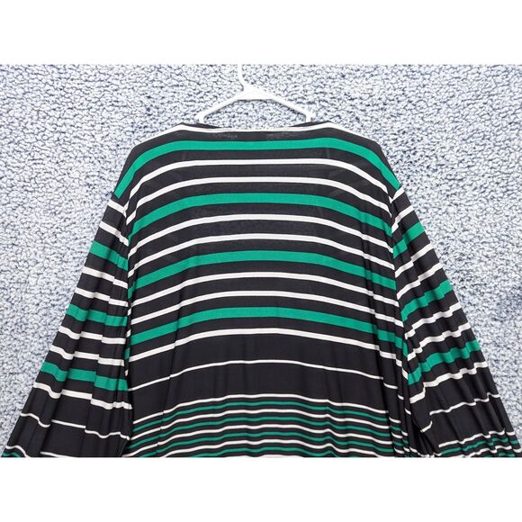 Catherines Cardigan Size 4X Geometric Lightweight Boho Artsy Stretch Open Front - Picture 6 of 10